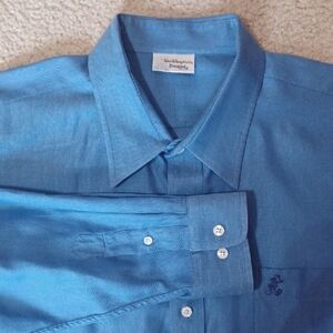 Walt Disney Button Up Top With Mickey Embroidery